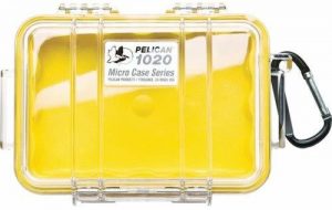 Pelican 1020 Micro Case (Yellow/Clear)