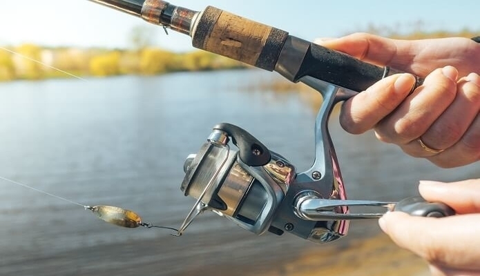 spinning reel and rod